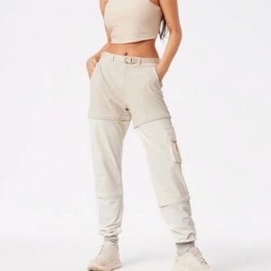 Outdoor Voices Rectrek Zip-Off Pant, Bone / Cream / White XXS